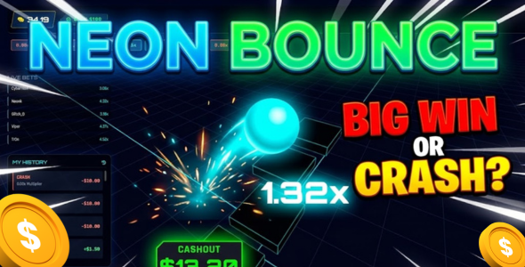 Neon Bounce free play game cover
